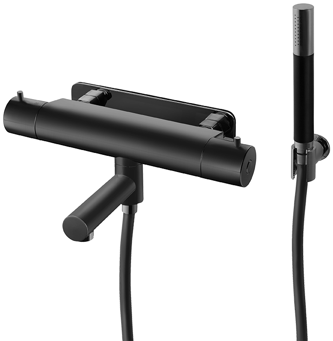 Tapwell EVM026 mattsvart badkarsblandare 160 cc inklusive Monterat & Klart