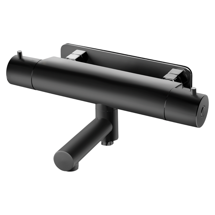 Tapwell EVM022 mattsvart badkarsblandare 160 cc inklusive Monterat & Klart