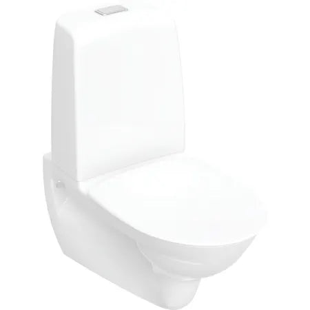Ifö Spira 6293 vägghängd WC dubbelspolning, med synlig cistern inklusive Monterat & Klart