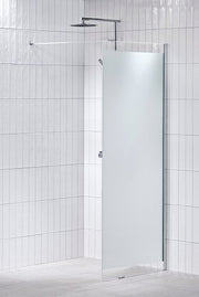 Alterna Lusso Skärmvägg Frostat 80 cm fast duschvägg inklusive Monterat & Klart