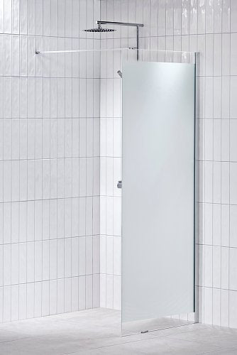 Alterna Lusso Skärmvägg Frostat 80 cm fast duschvägg inklusive Monterat & Klart