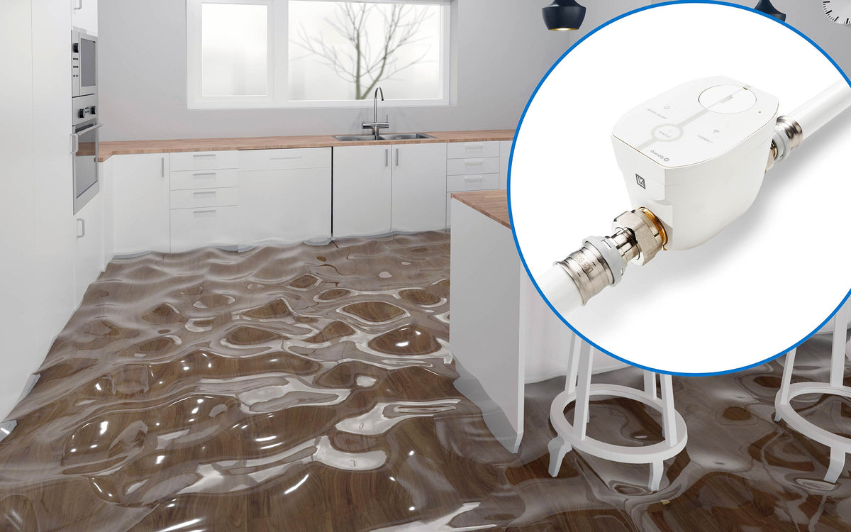 LK CubicSecure Smart vattenfelsbrytare inklusive Monterat & Klart